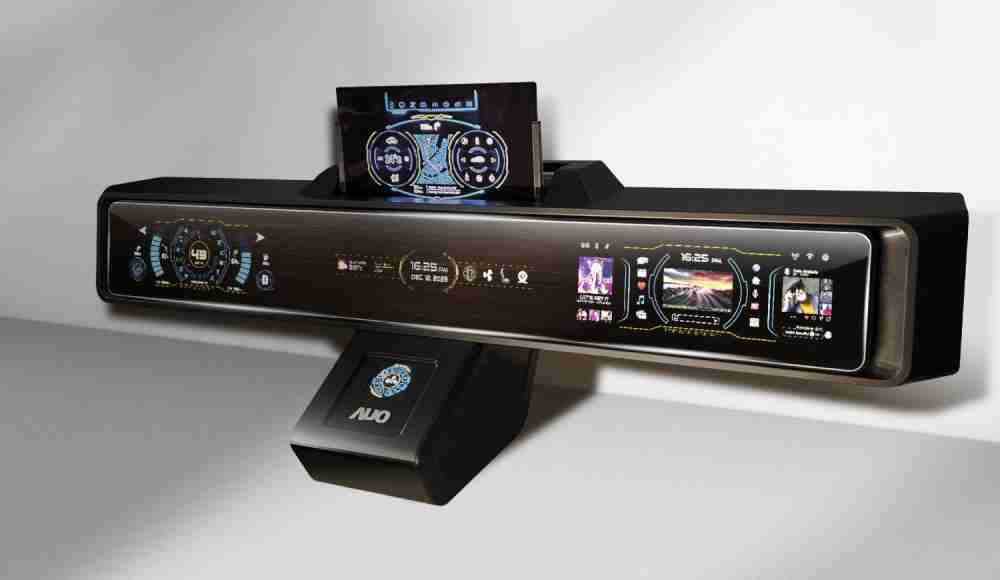 欧陆注册Micro LED沉浸式车舱显示方案结合 可卷式、、可伸缩的Micro LED应用并可呈现不同的质感纹路，，展现人性化设计